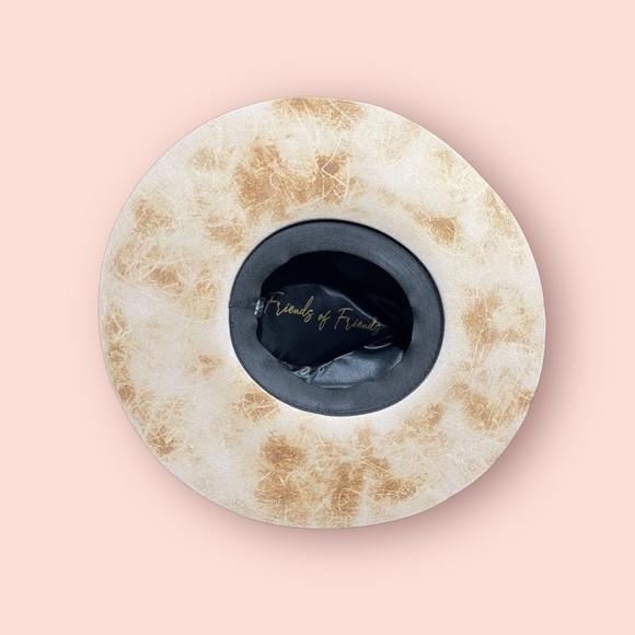 Friends of Friends Tan/Brown Hat Medium Boho Chic Summer Hat Western - Picture 3 of 7